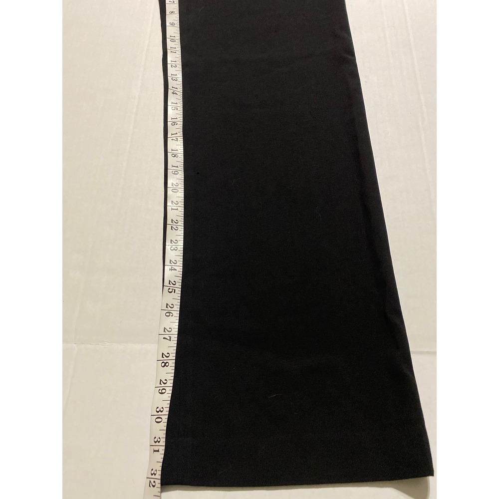 Bloomingdale's Black Wide Leg Women's Dress Pants Size 8 High Rise Trousers - Picture 5 of 6